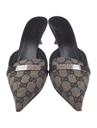 Gucci GG Canvas Canvas Mules