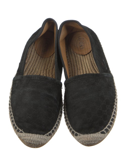 Gucci Microguccissima Pattern Suede Espadrilles