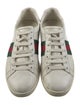 Gucci Web Accent Leather Sneakers