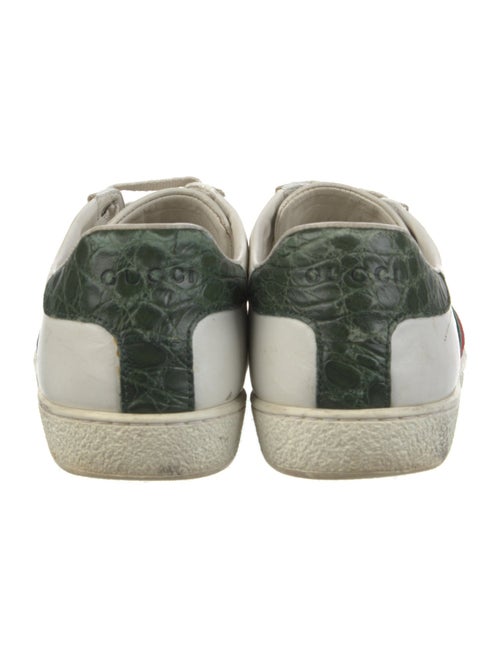Gucci Web Accent Leather Sneakers