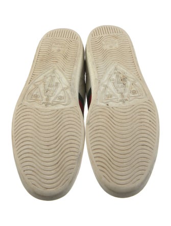 Gucci Web Accent Leather Sneakers