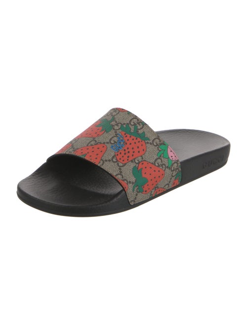 Gucci Canvas Printed Slides