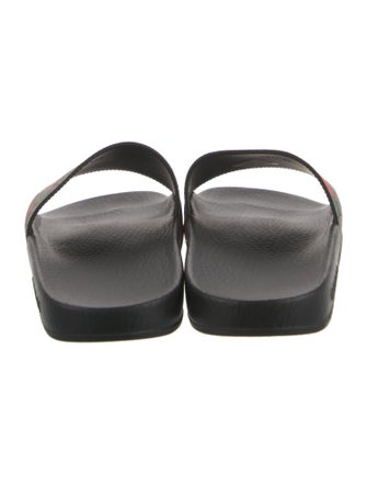 Gucci Canvas Printed Slides