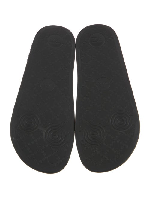 Gucci Canvas Printed Slides