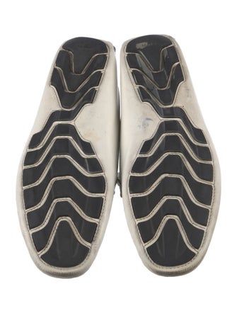 Gucci Sylvie Web Accent Leather Drivers