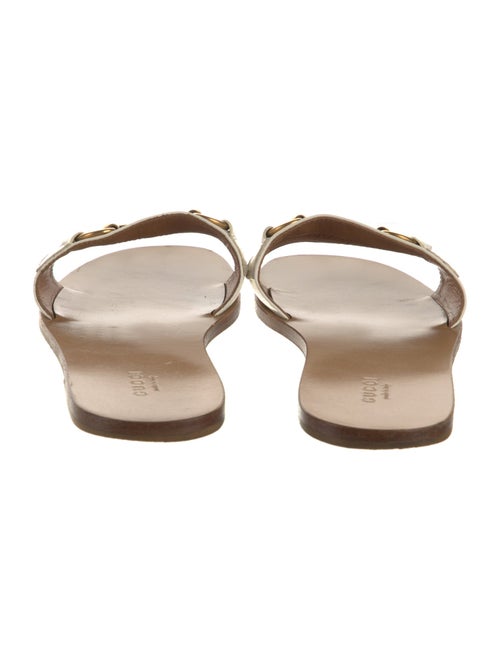 Gucci Horsebit Accent Leather Slides
