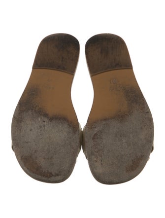 Gucci Horsebit Accent Leather Slides