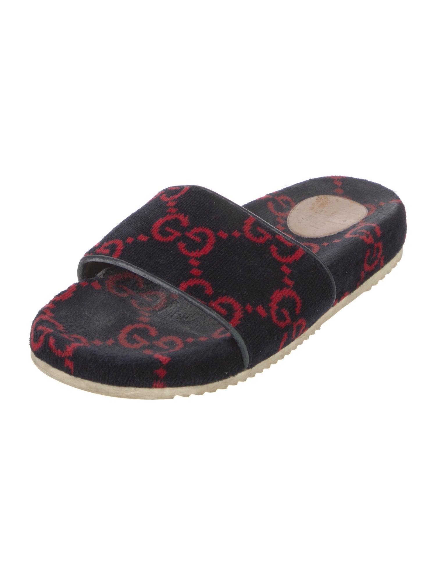 Gucci GG Logo Velvet Slides