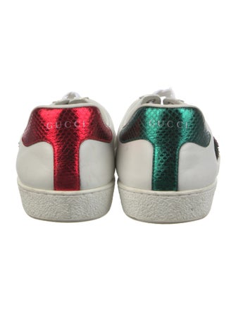 Gucci Web Accent Leather Sneakers