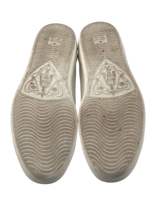 Gucci Web Accent Leather Sneakers