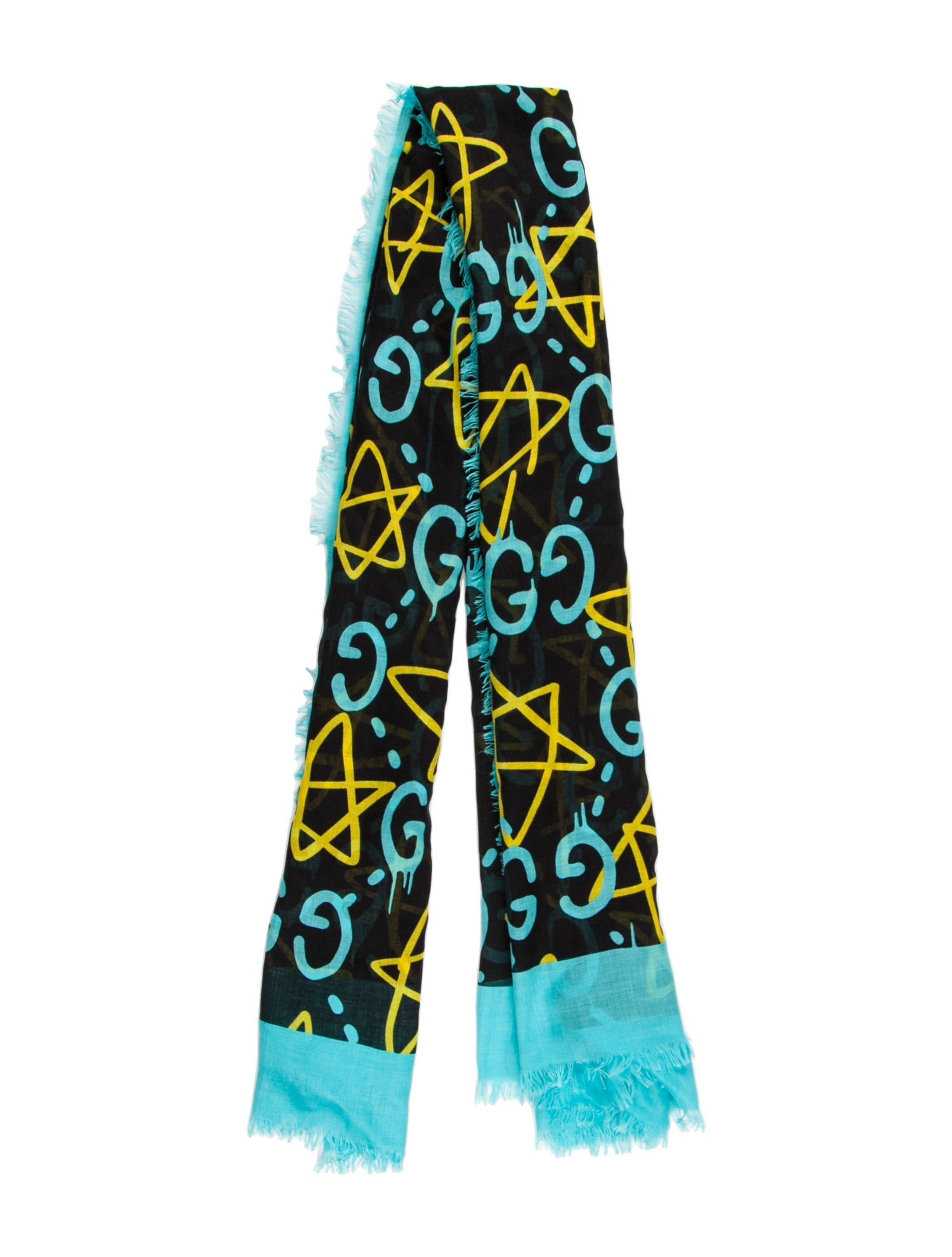 Gucci Gucci Ghost GG Psychedelic Scarf