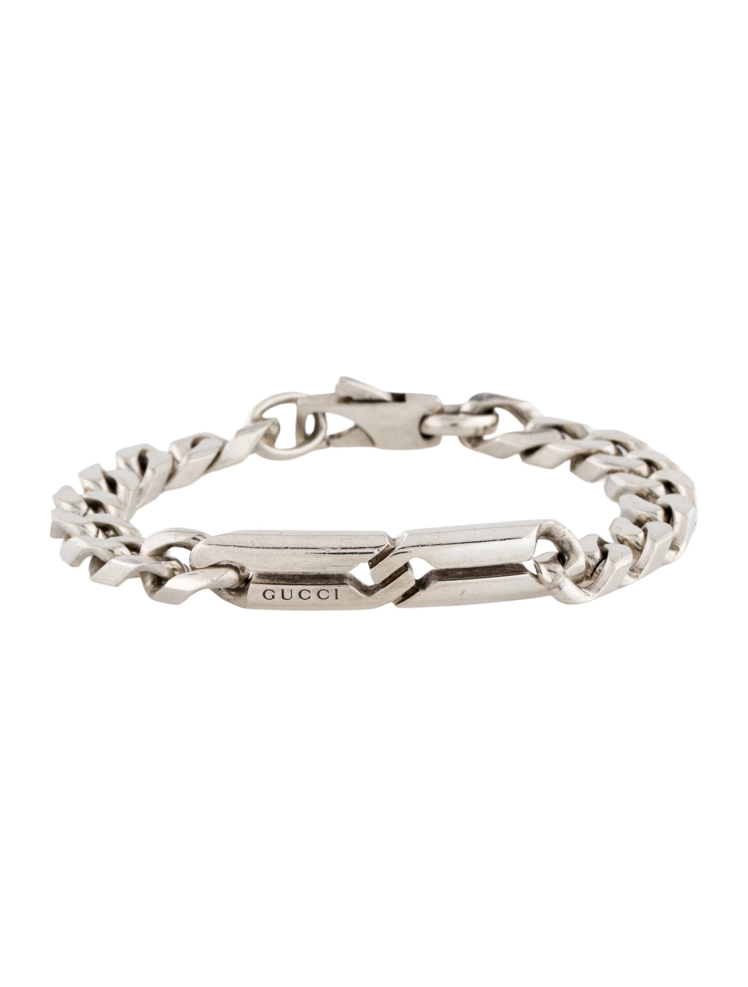 Gucci Vintage Bar Chain Link Bracelet