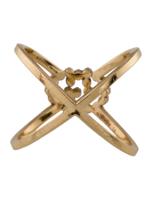 Gucci 18K Diamond Running GG X BRing