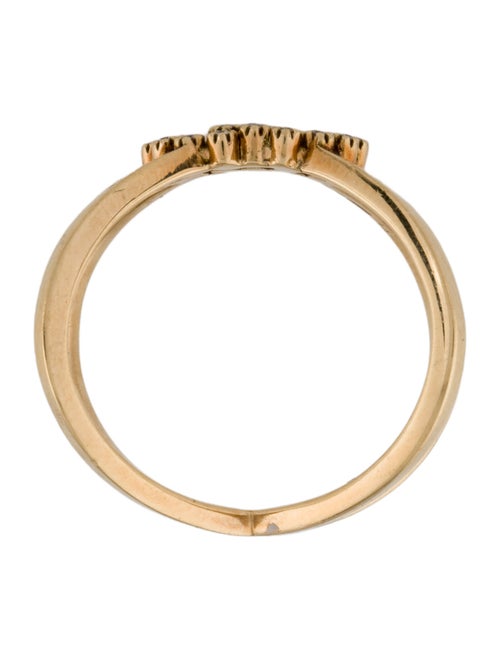 Gucci 18K Diamond Running GG X BRing