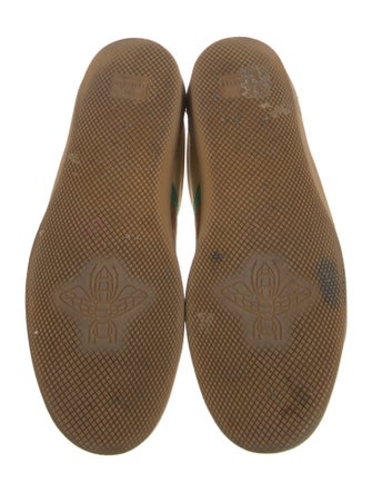 Gucci Web Accent Leather Sneakers