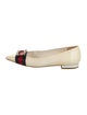 Gucci Sylvie Web Accent Patent Leather Ballet Flats