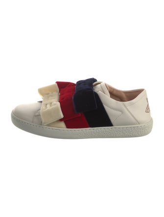 Gucci Sylvie Web Accent Leather Sneakers