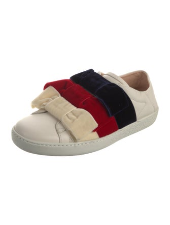 Gucci Sylvie Web Accent Leather Sneakers