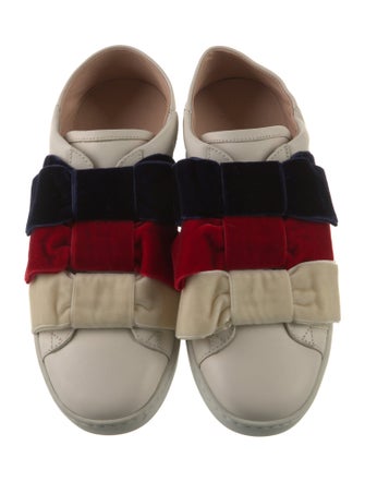 Gucci Sylvie Web Accent Leather Sneakers