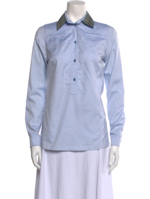 Gucci Long Sleeve Button-Up Top