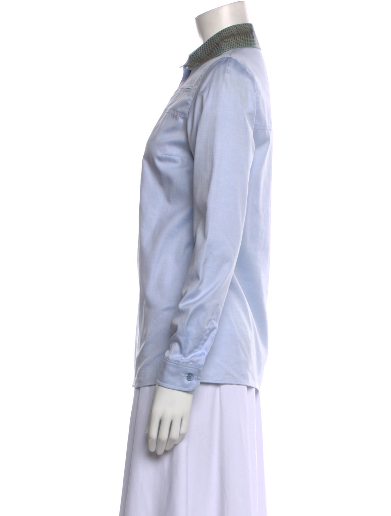 Gucci Long Sleeve Button-Up Top