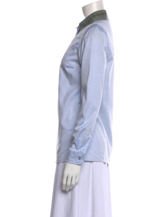 Gucci Long Sleeve Button-Up Top