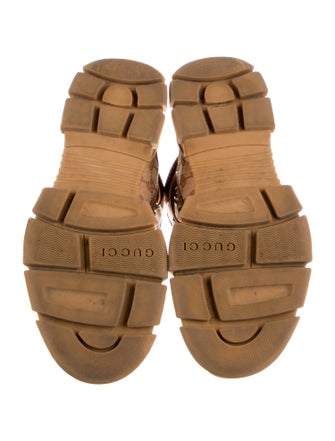 Gucci GG Canvas Suede Hiking Boots