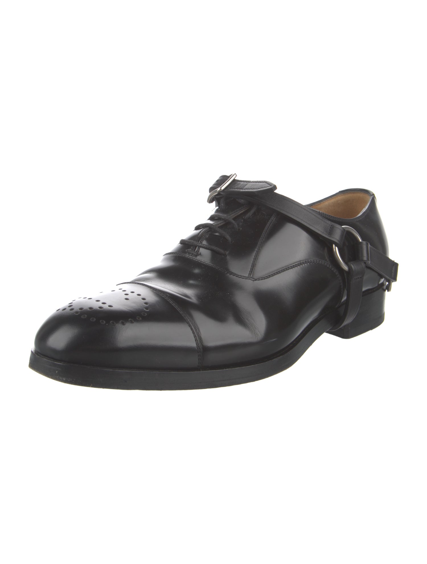 Gucci Horsebit Accent Leather Oxfords