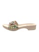 Gucci Flora Print Canvas Slides