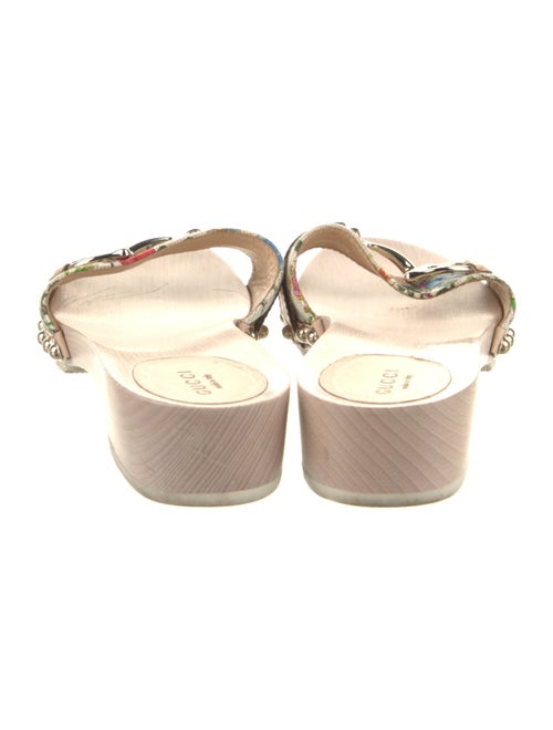 Gucci Flora Print Canvas Slides