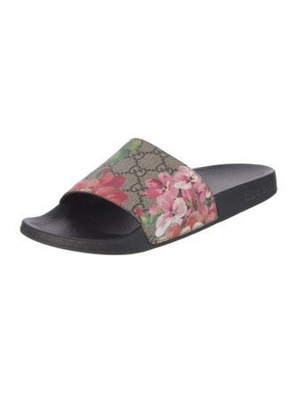 Gucci Flora Print Slides