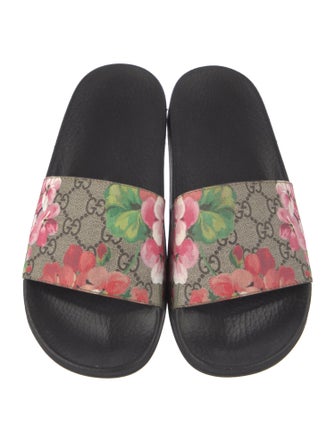 Gucci Flora Print Slides