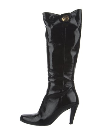 Gucci Hysteria Accent Patent Leather Boots
