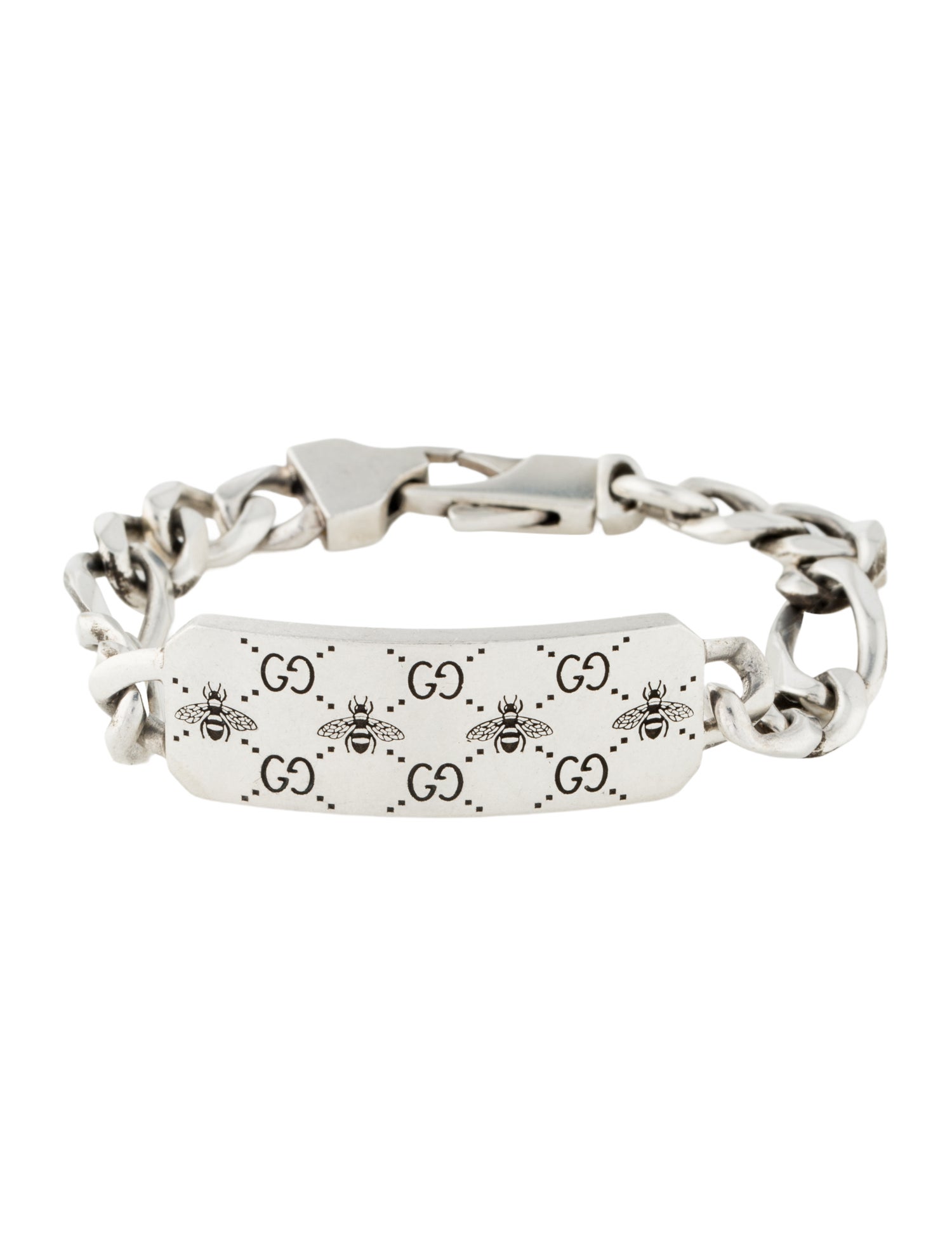 Gucci GG & Bee Chain ID Bracelet