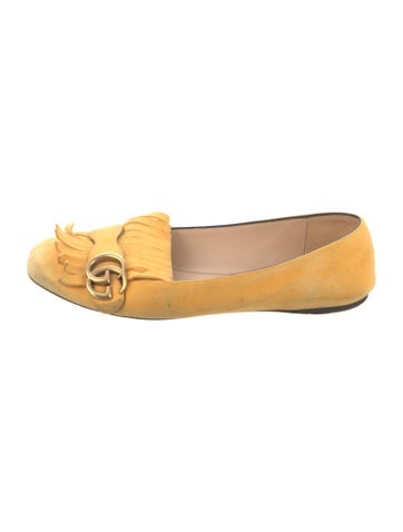 Gucci Flats Double G Logo Suede Ballet IT 39.5 | 9.5