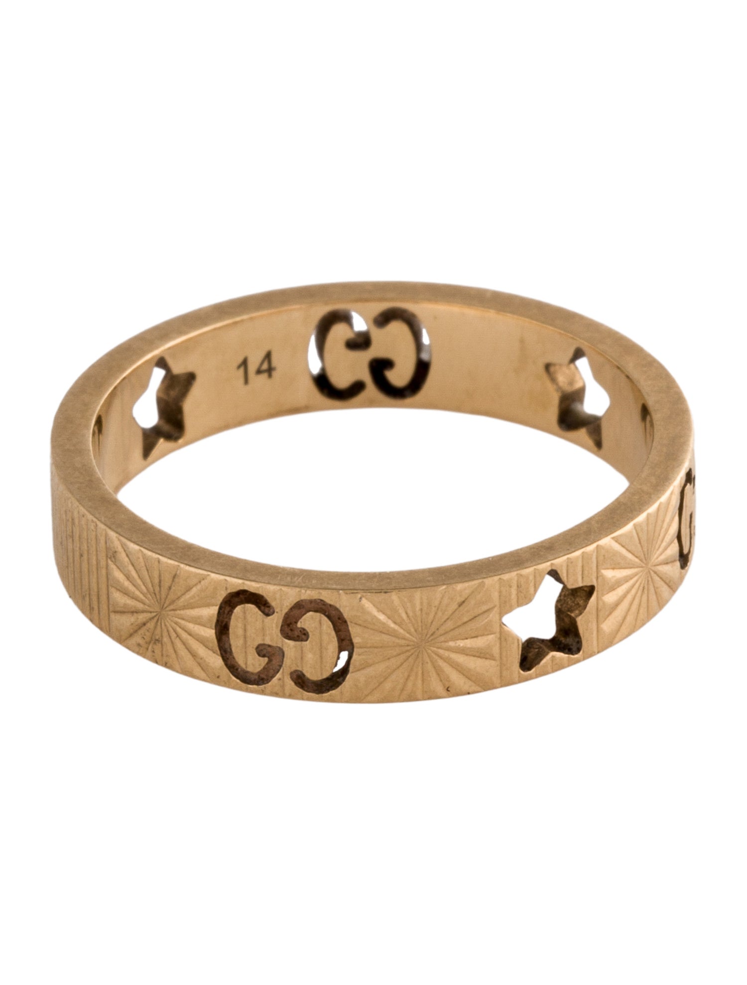 Gucci 18K Icon Star Band