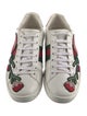 Gucci Web Accent Leather Sneakers