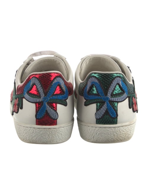 Gucci Web Accent Leather Sneakers