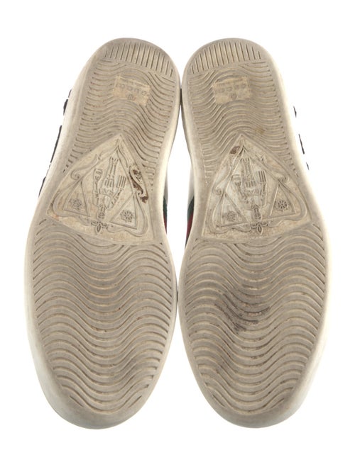 Gucci Web Accent Leather Sneakers