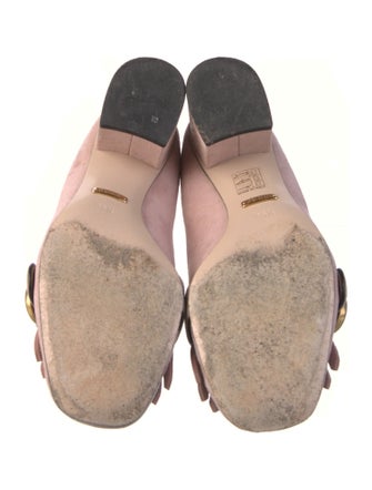 Gucci Double G Logo Suede Pumps