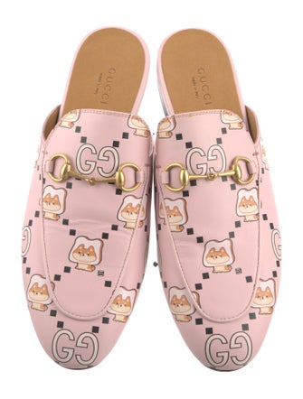 Gucci Horsebit Accent Leather Mules