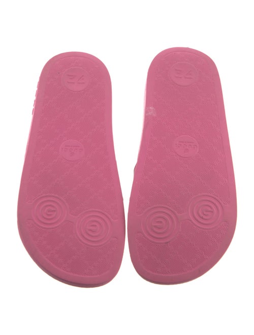 Gucci Interlocking G Logo Rubber Slides