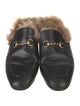 Gucci Horsebit Accent Leather Mules