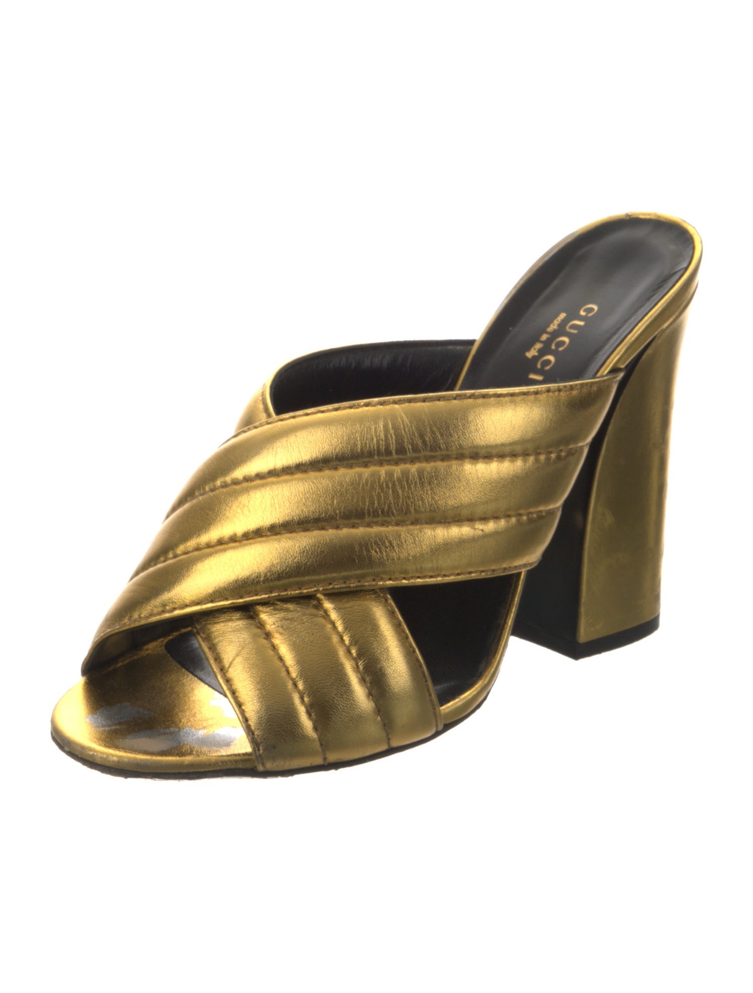 Gucci Leather Slides