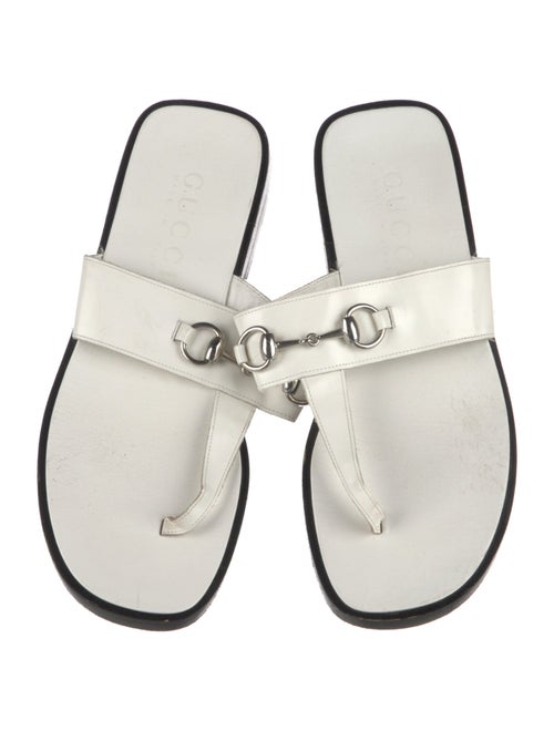 Gucci Leather Flip Flops