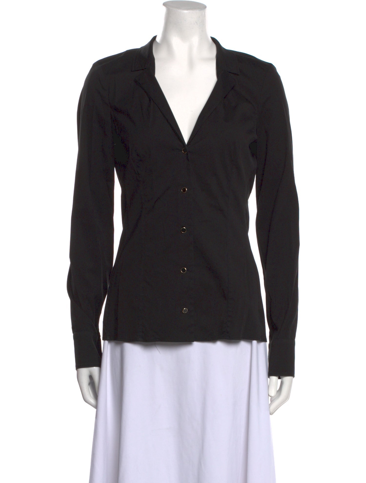 Gucci Long Sleeve Button-Up Top