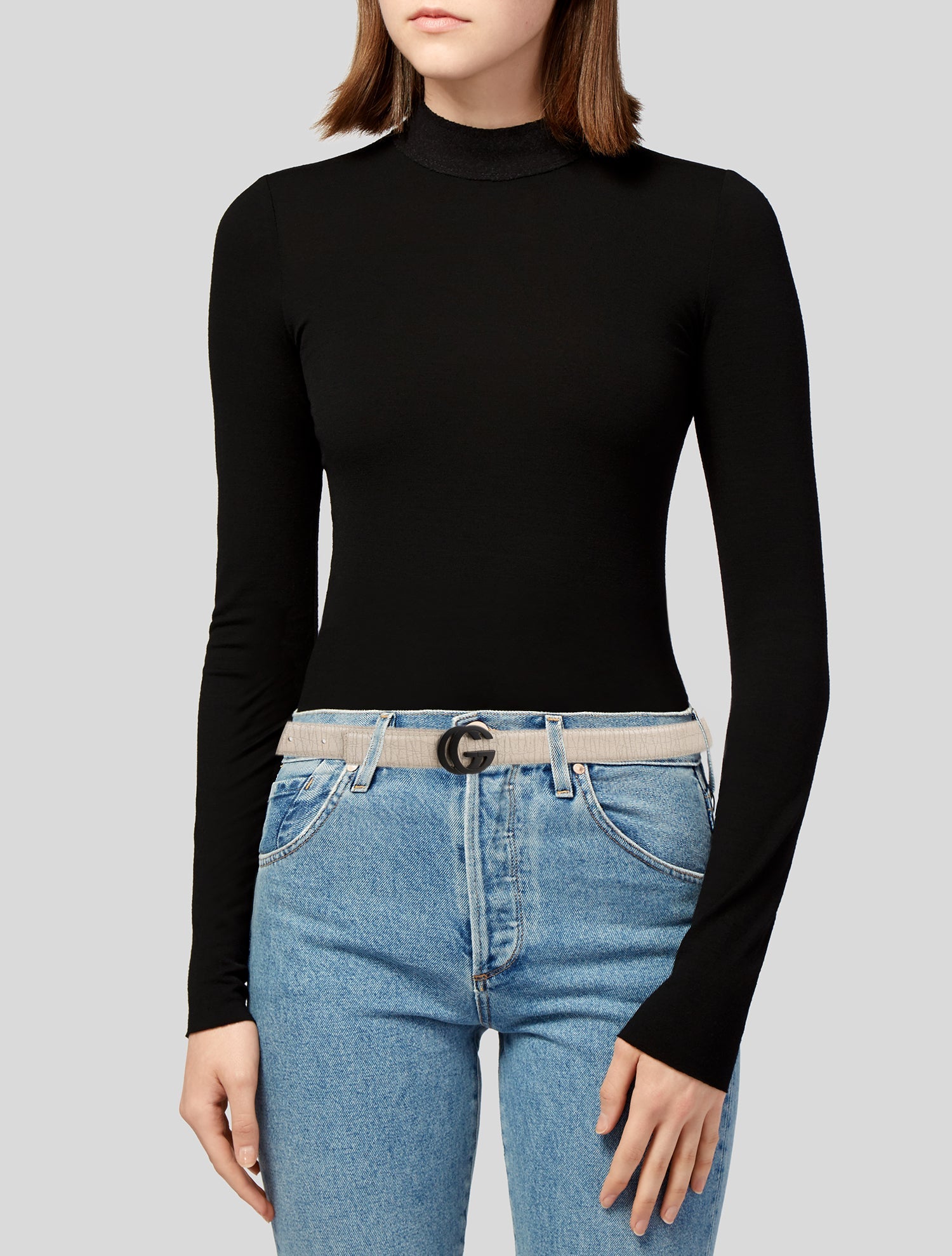 Gucci Skinny Leather Belt