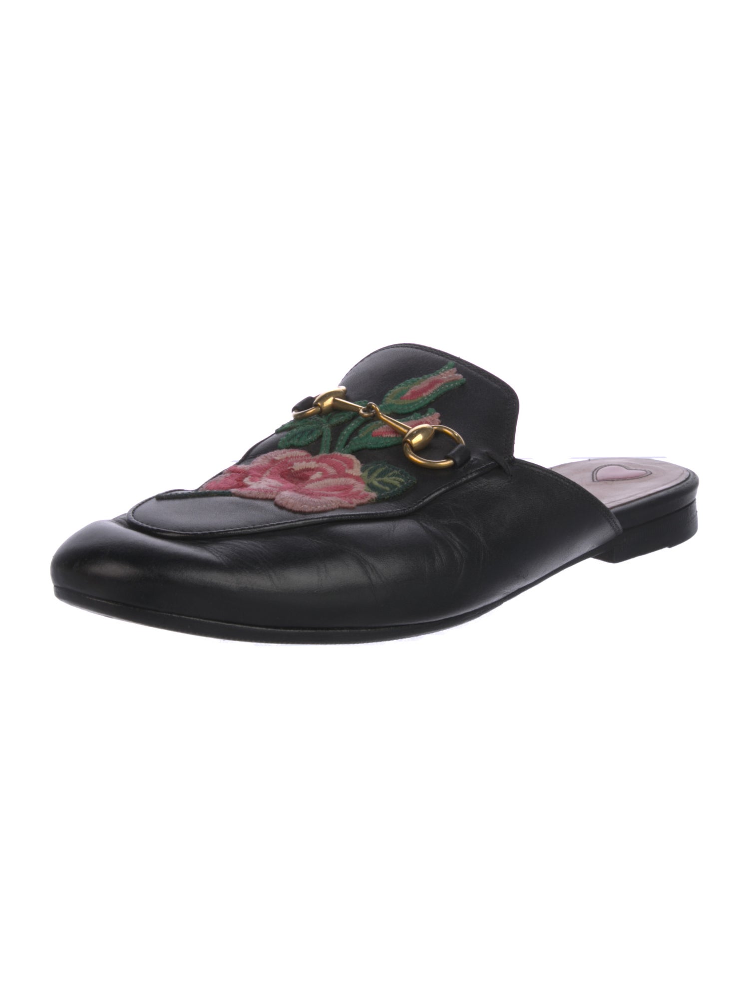 Gucci Horsebit Accent Leather Mules