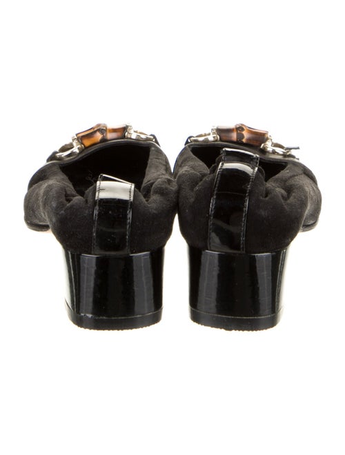 Gucci Horsebit Accent Suede Mules