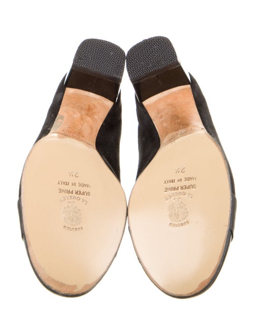 Gucci Horsebit Accent Suede Mules